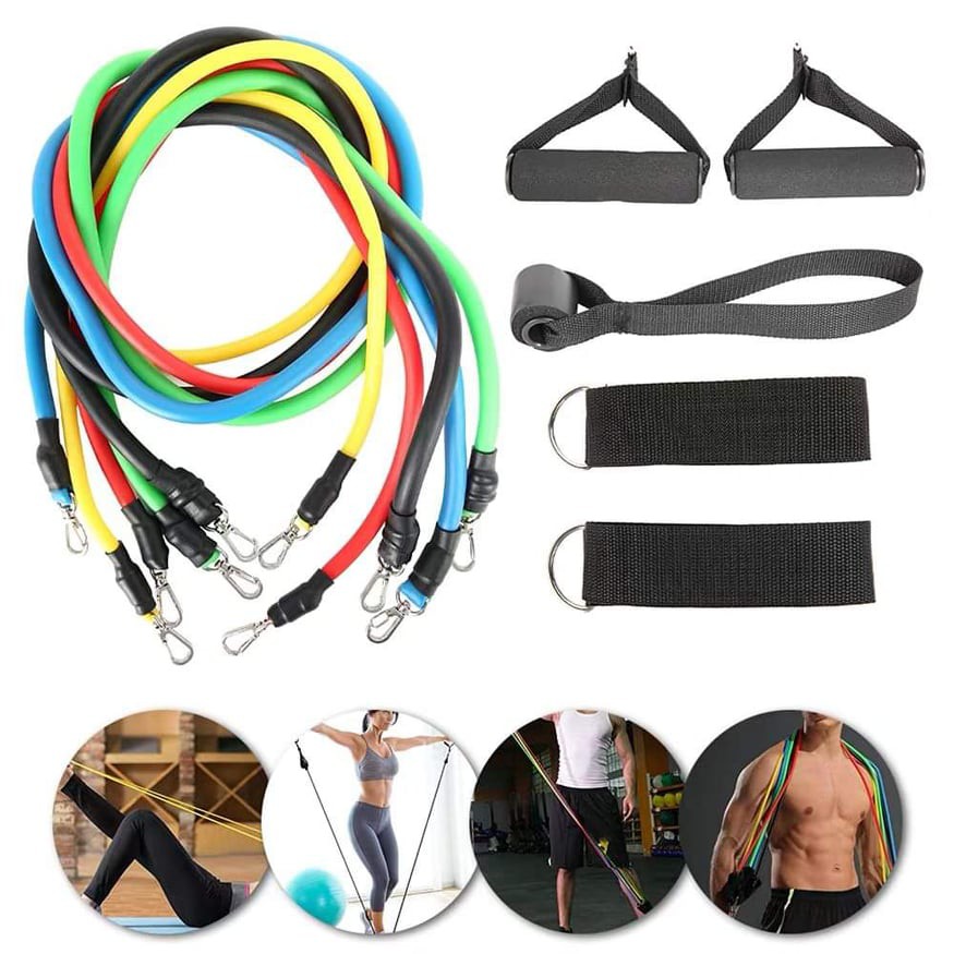 Bộ 5 dây tập gym ngũ sắc