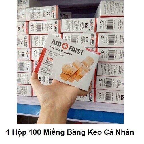 2 hộp 200 miếng băng keo cá nhân, băng keo cá nhân - 2 hộp băng gạc