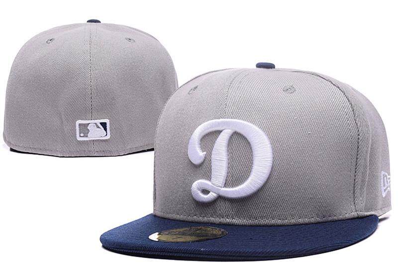 【 Quality】MLB ดอดเจอร์ลอสแอนเจลิสของ Anaheim หมวกตั้งเบสบอล Caps ผู้ชายผู้หญิงสบายๆขนาดหมวกกีฬากลางแจ้งติดตั้งหมวก Full Close HipHop คนรัก