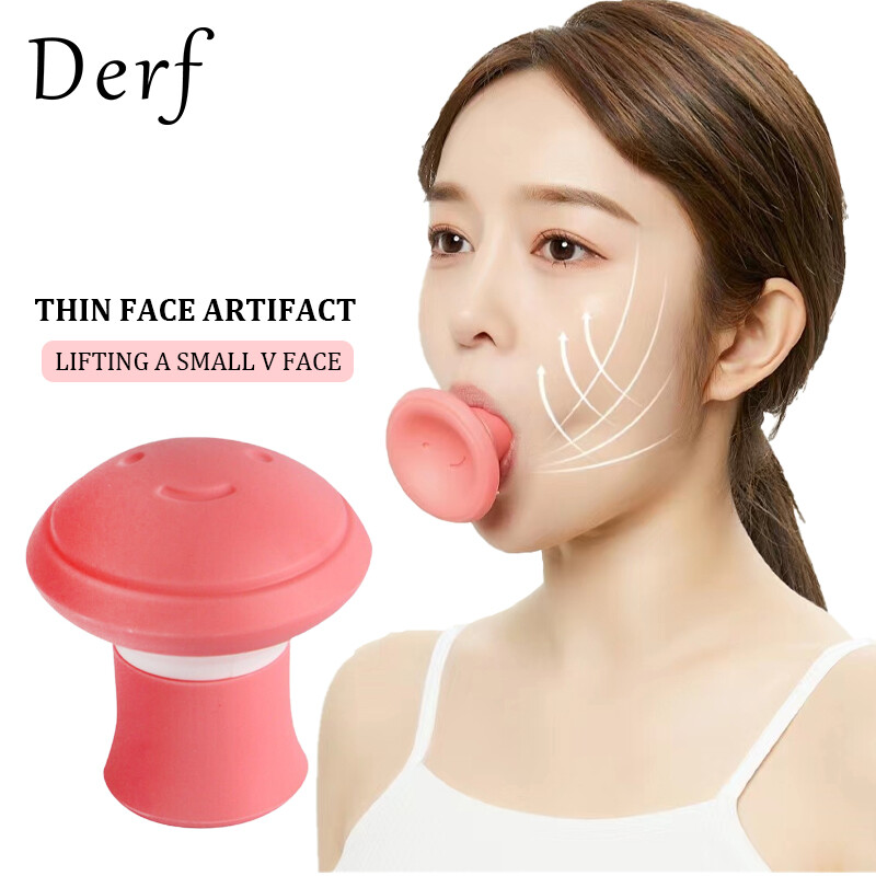 Derf dụng cụ tập hàm dụng cụ tập jawline dụng cụ nâng cơ mặt giảm nếp nhăn hình chữ v dụng cụ nâng cơ mặt bằng silicon