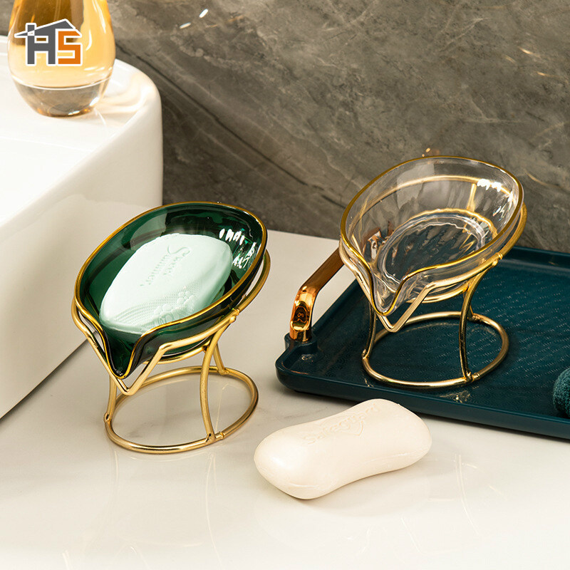 Hangdianhộp đựng xà phòng phòng tắm sang trọng nhẹ dọc hộp đựng phân bón thoát nước sáng tạo gia dụng giá đựng cốc hút hộp đựng xà phòng