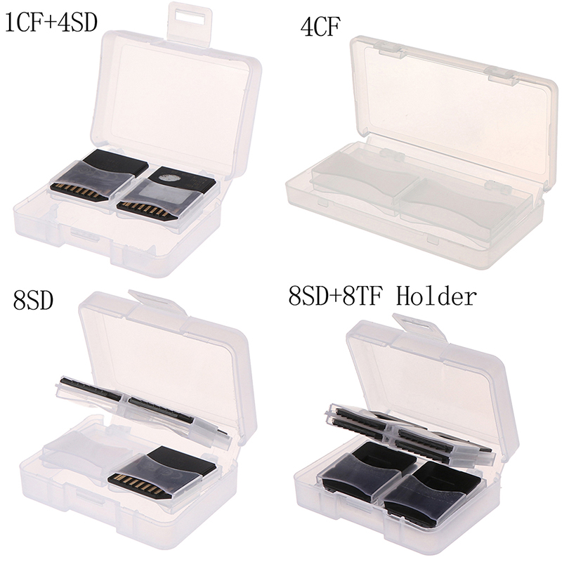 Huwobei3792797 hộp đựng thẻ nhớ đa năng lang hộp đựng thẻ tf/camera, hộp bảo vệ kín bằng nhựa