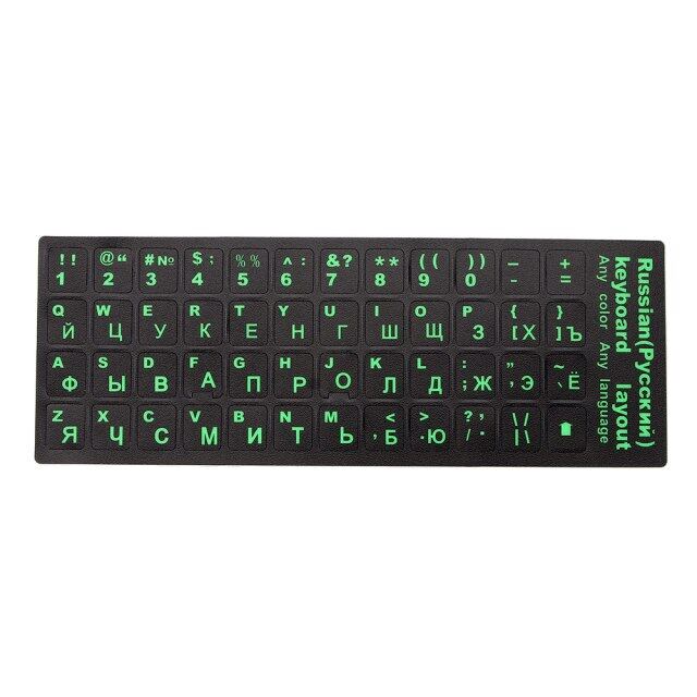 Chữ cái tiếng Nga miếng dán bàn phím cho máy tính Notebook deskkeyboard