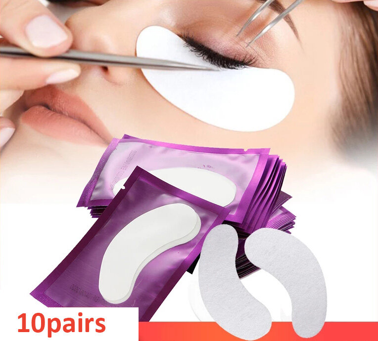 Bộ 10 miếng dán giấy nối mi mắt lông mi dán miếng dán dưới mắt lông mi miếng dán đầu miếng dán các công cụ trang điểm
