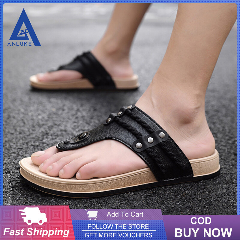 Giày Anluca Cho Nam Thời Trang Mùa Hè Dép Thời Trang Dép Cho Nam Giản Dị Dép Đi Biển Ngoài Trời Dép Phong Cách Thể Thao Thoải Mái Cho Nam Kasut Lelaki