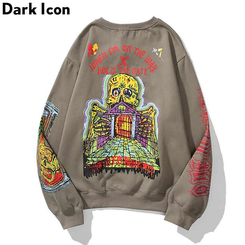 Áo Nỉ Kéo Có Mũ Cho Nam, Áo Hoodie Dáng Rộng Nhuộm Màu Thời Trang Đường Phố Mới 2020