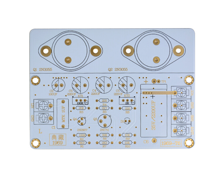 1 Bảng Mạch Khuếch Đại Công Suất Loại A 1969, Bộ Khuếch Đại Âm Thanh HiFi 10-15W MOT/ Tấm Lắp Ráp PCB 2N3055 Và Bộ Dụng Cụ Tự Làm