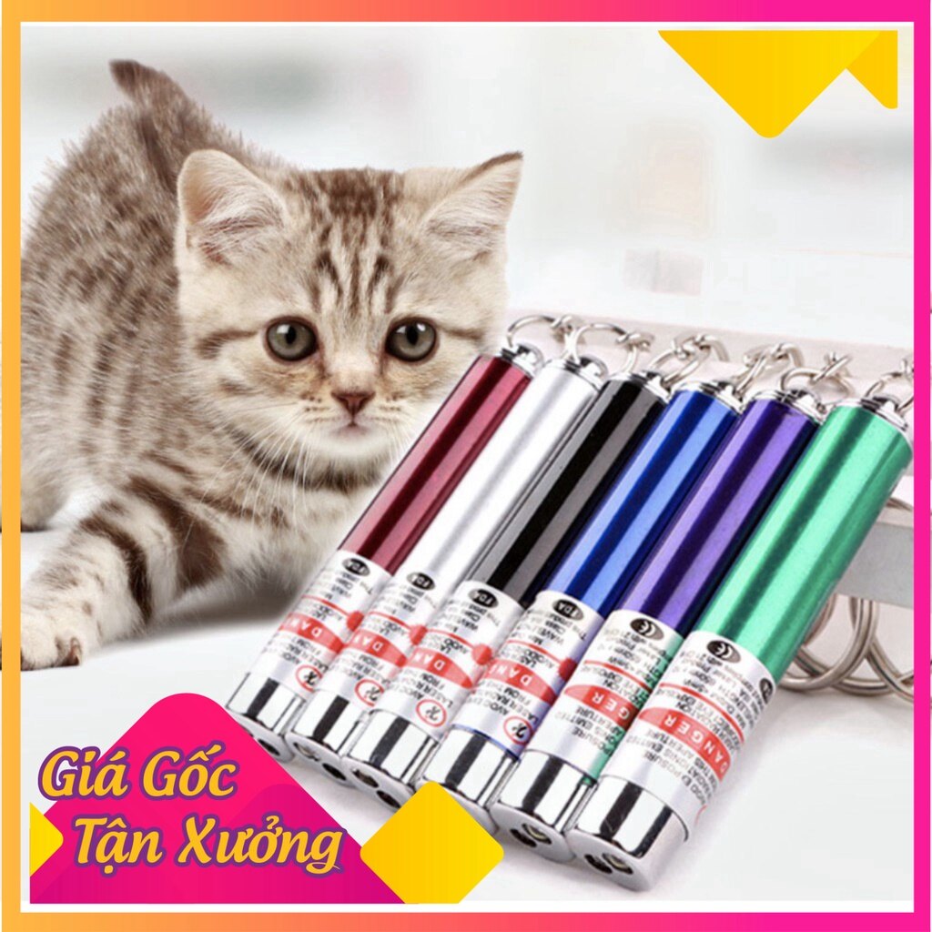 Đèn Laser đèn LED chiếu sáng đồ chơi cho mèo kèm pin giá siêu rẻ-Có hộp