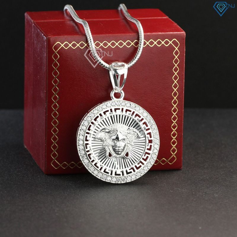 Dây Chuyền Nam Bạc, Vòng Cổ Bạc Nam Đẹp Mặt Versace Dca0019 - Trang Sức Tnj