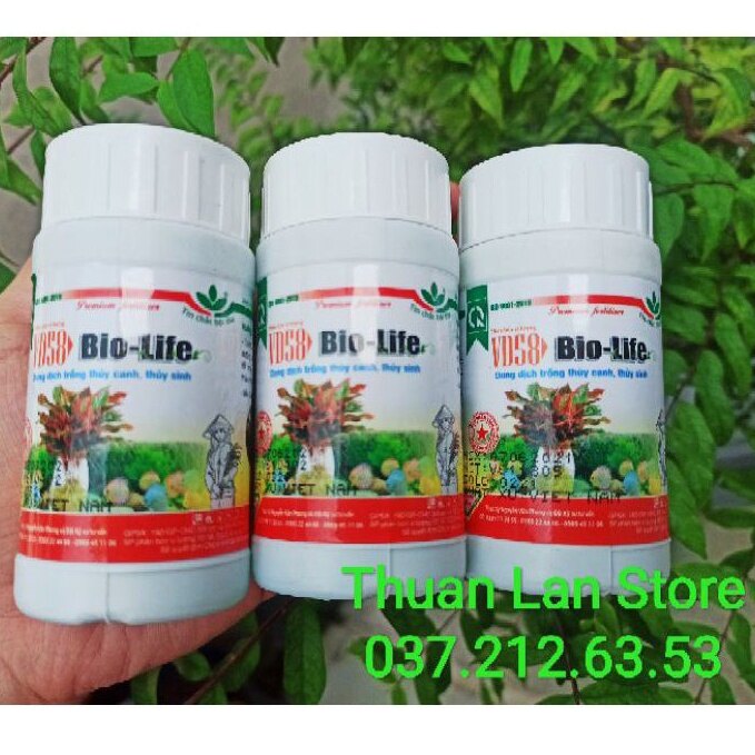 Set 3chai dung dịch trồng thủy canh, thủy sinh bio-life lọ 100ml