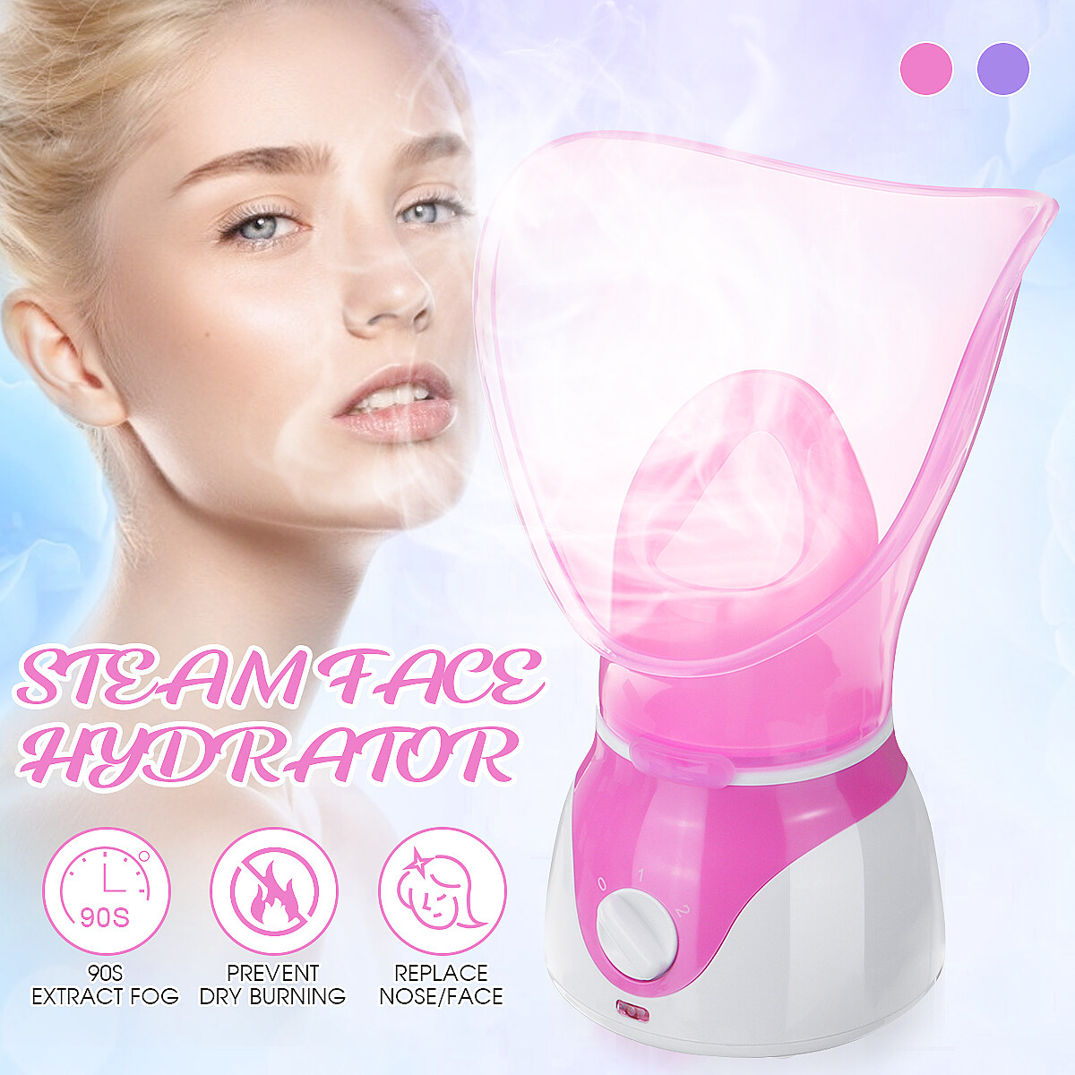 Generic Face Facial Steamer Deep Mist Steam Skin Sprayer Spa Machine