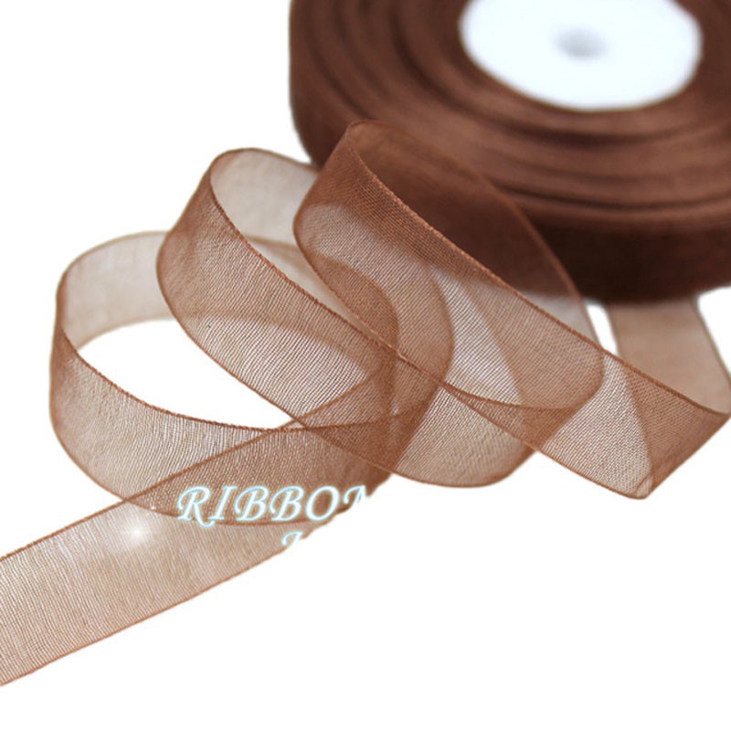 (50 yards/roll) 12mm organza ribbons wholesale gift wrapping decoration Christmas ribbons