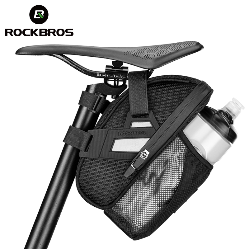 ROCKBROS Bicycle Bag Saddle Bag Waterproof Reflective Hidden Space Large Capacity Scrath Resistant Cycling Bag MTB Bike Accessories