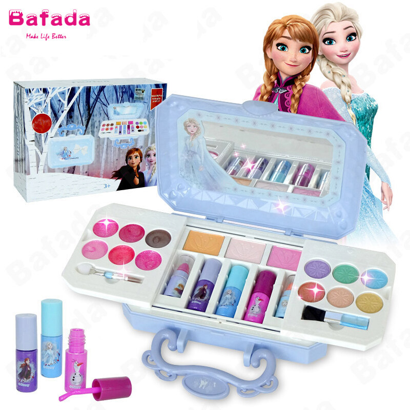 Bafada make up set for kids Girl,Frozen Mini Box ,Safety Tested- Non Toxic,Girls Toy Make Up Kits,,kids make up set,lipstick for kids girl,Pretend Play Kids Beauty Salon,Makeup set for kids ราคา 464 บาท*ส่งฟรี