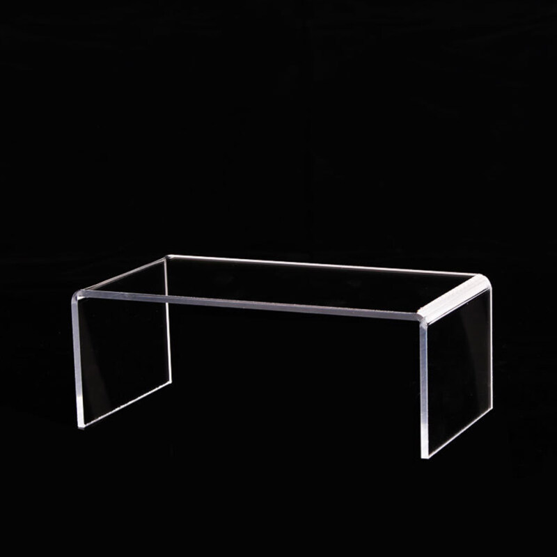 HOMEMAXS 3PCS Acrylic Display Shoe Risers Clear Retail Display Stand U