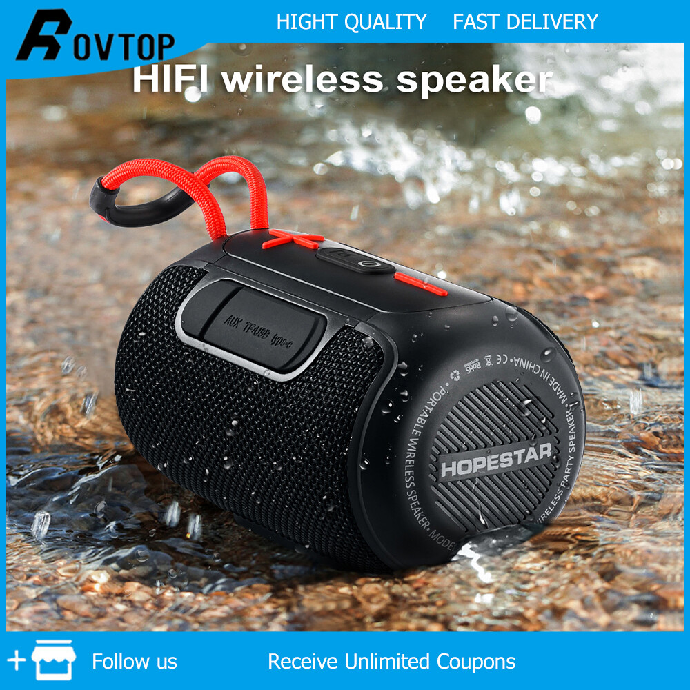 Rovtop Loa Bluetooth Không Dây T10, Loa Bluetooth Chống Nước Ipx5 Ngoài Trời Di Động, Chất Lượng Âm Thanh Cao, Giảm Tiếng Ồn Thông Minh. Âm Thanh Vòm 360 ° Bluetooth Không Dây, Chống Bụi, Âm Trầm Lớn