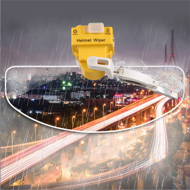 bluesea 1 Set Universal Motorcycle Helmet Electric Wiper Motor Helmet