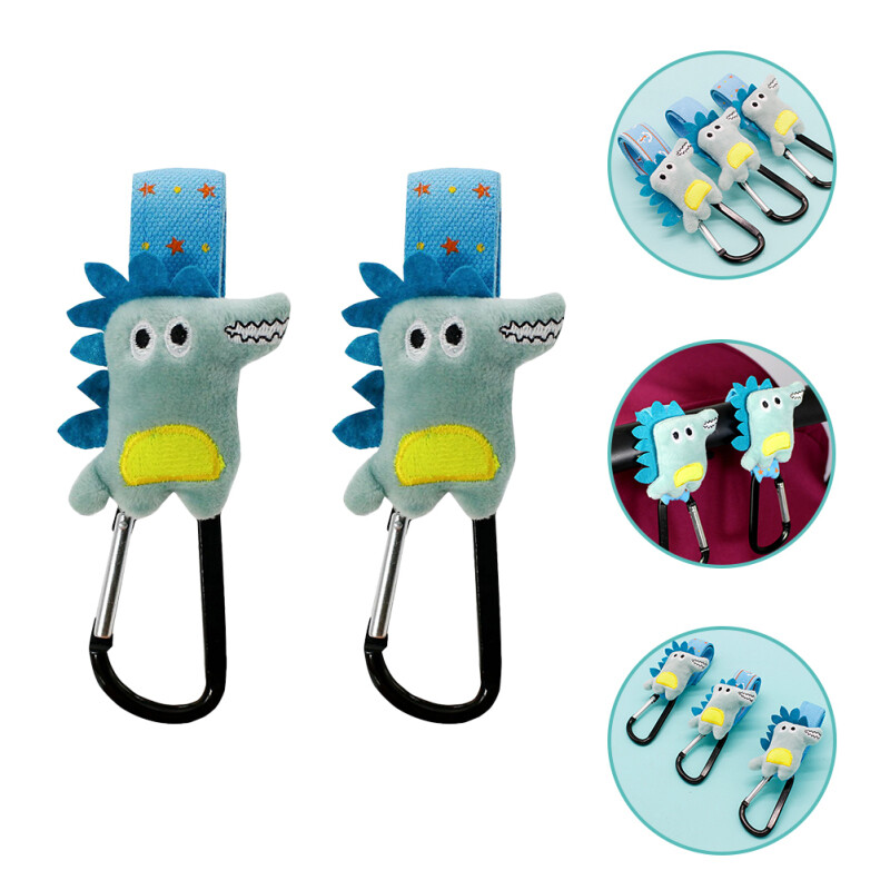 Blenashop 2 cái móc móc hoạt hình kẹp móc xe đẩy móc treo xe đẩy