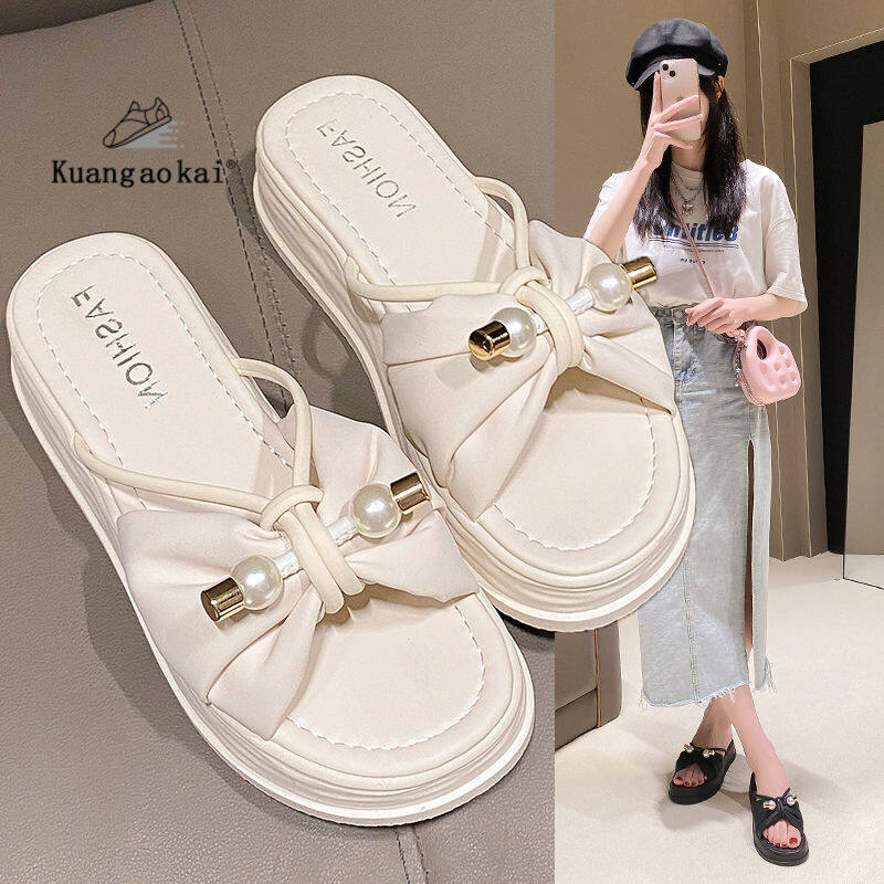2023 New Summer Fashion Slippers for Women Outerwear Women s Beach Shoes