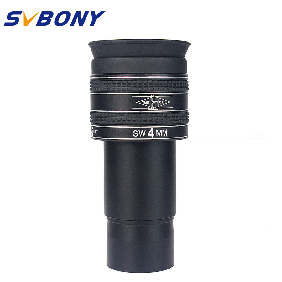 Svbony Thị Kính Hành Tinh Mới 1.25 Inch SWA 58 Độ 2.5Mm 4Mm Cho Kính Viễn Vọng Thiên Văn Màu Đen
