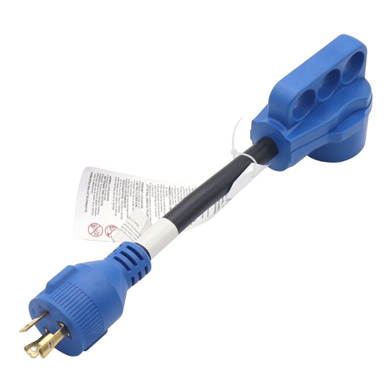 【Cửa hàng phụ tùng ô tô cửa】 Bộ chuyển đổi dây nguồn 10awg RV dây Bộ chuyển đổi máy phát điện 50 amp đến 30 amp với tay nắm Công cụ Sửa đổi RV