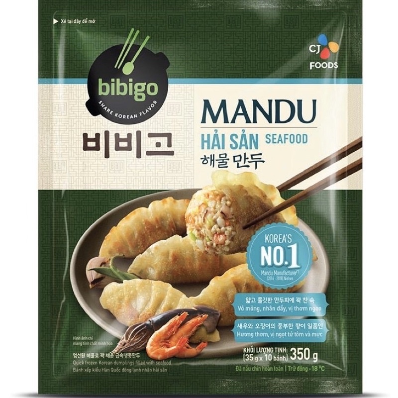 Bánh xếp mandu hải sản hàn quốc 350g