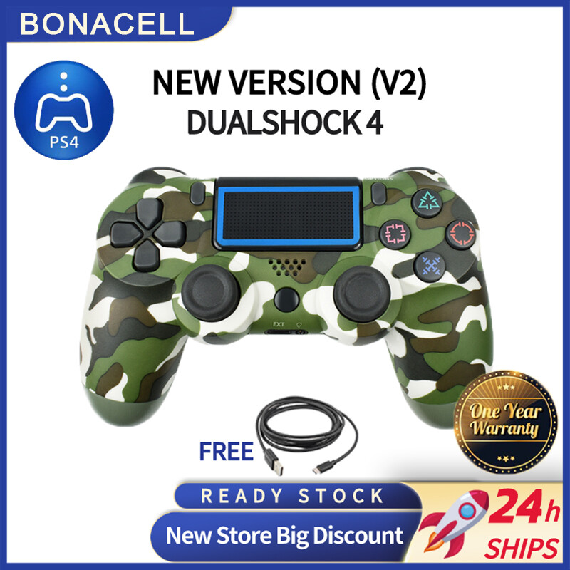 Tay cầm chơi game không dây dualshock 4 tay cầm chơi game cần điều khiển chơi game cho pc/thiết bị apple/điện thoại android/ps4/ps4 slim/ps4 pro