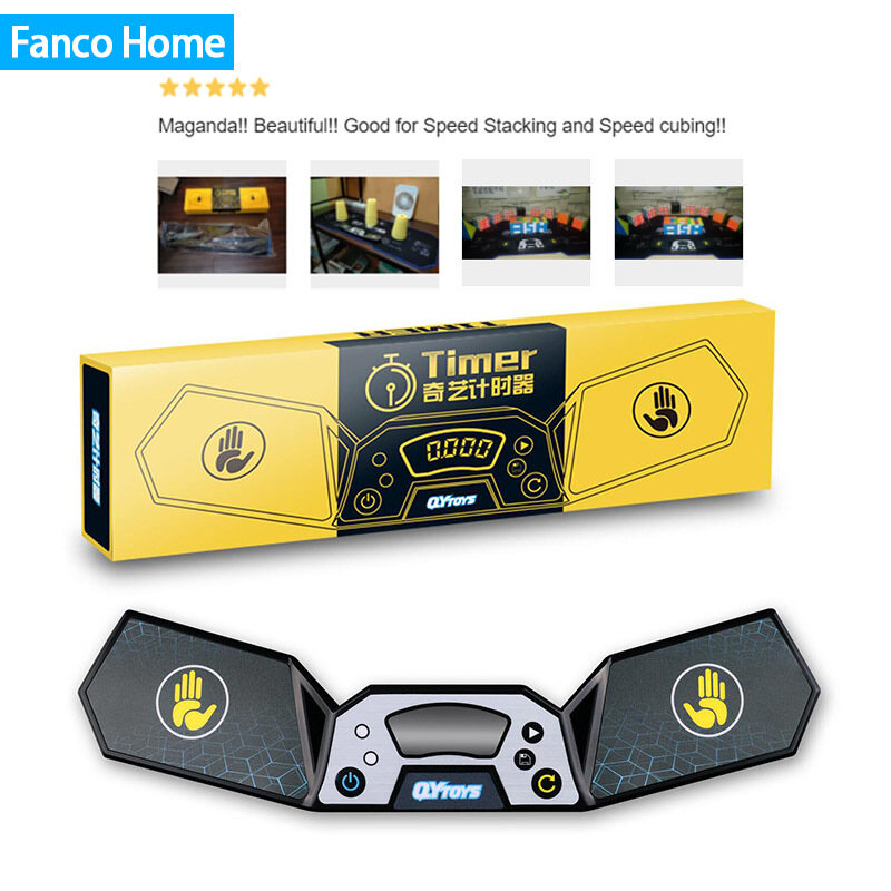 Khối Rubik Qiyi, Thảm Hẹn Giờ Tốc Độ Thi Đấu Thiết Bị Vỗ Tay Đo Lường Thực Hành Đồng Hồ Bấm Giờ Cốc Xếp Chồng Trò Chơi Cụ Thể Câu Đố Thảm Tập Luyện