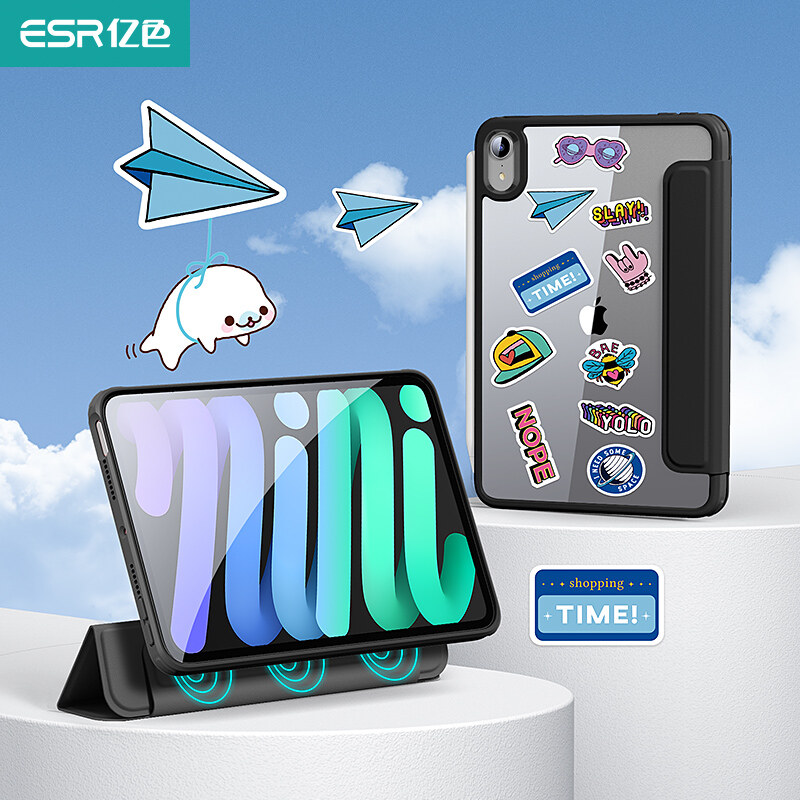 ESR Có Thể Tháo Rời Từ Trường Hợp Với Trường Hợp Bút Chì Xây Dựng-In Cho iPad Mini 6 Phục Hồi Lai Vỏ Ốp iPad Mini 6 2021 Tách Từ Tính Trường Hợp Vỏ Thông Minh Chống Sốc Tablet Bìa Bảo Vệ