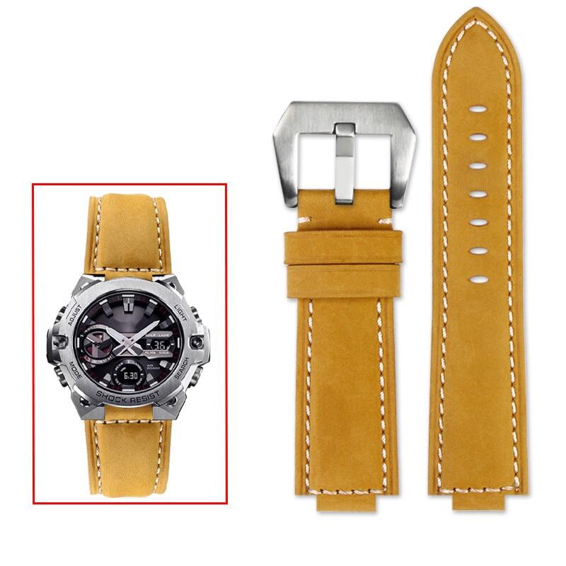 Dây Đeo Bằng Da Chính Hãng Cho Casio G-SHOCK GST-B400 GST-B200 Series Cổ Điển Cho Nam Frosted Đeo Ta