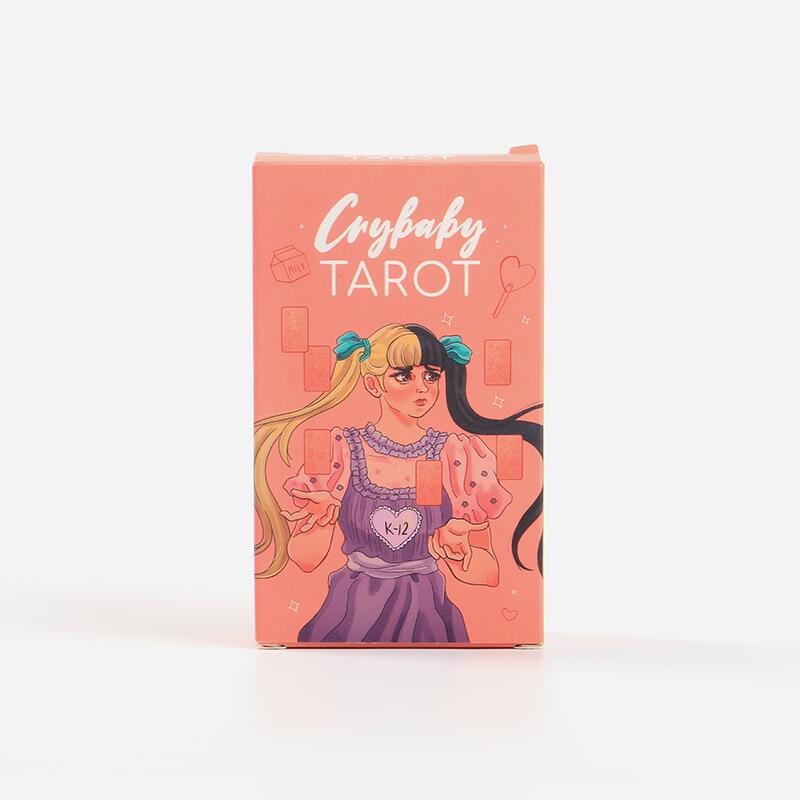 New Tarot crybabay Tarot thẻ boong Trò chơi thẻ bài Tarot boong với sách hướng dẫn trò chơi với bàn cờ cho gia đình Oracle cho Số Phận bói toán