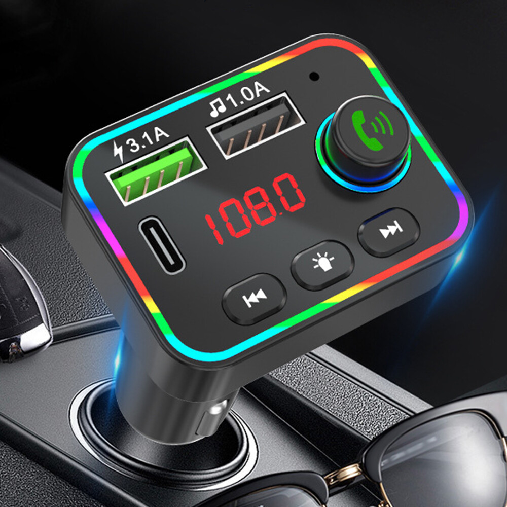 Xe Đa Phương Tiện MP3 Máy Nghe Nhạc, Máy Phát FM Sạc Điện Thoại Di Động Trên Xe Hơi Sạc Nhanh USB, Cuộc Gọi Rảnh Tay Bluetooth