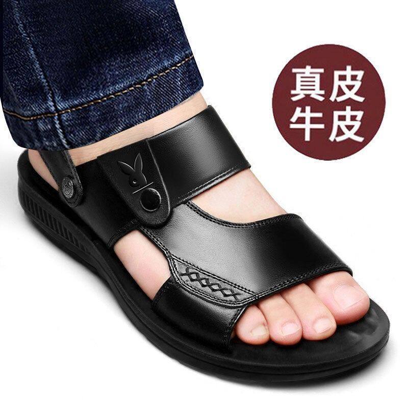 Biw016 xăng đan nam, xăng đan chống trượt mới mùa hè xăng đan da đế mềm giày bố nam
