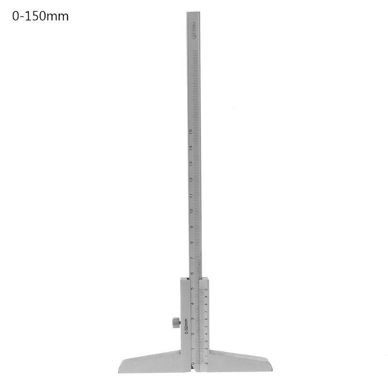 Thước cặp vecnê sâu 0-150mm 200mm 300mm, máy đo độ sâu chính xác 0.02mm đo độ sâu công cụ