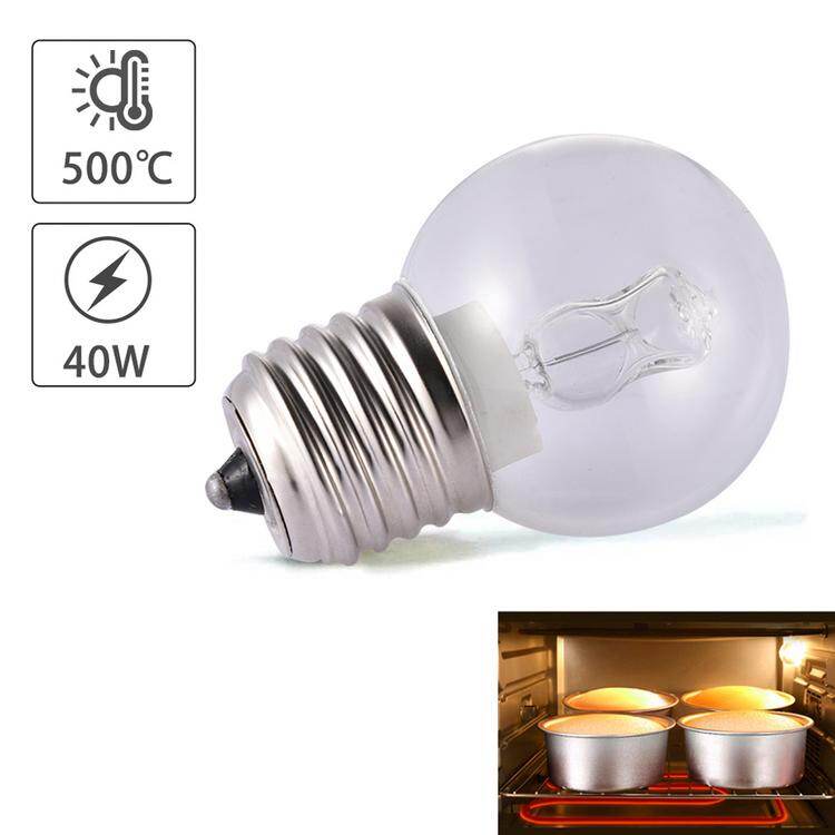 Viugreum Bóng Đèn Nồi Nấu Lò Nướng Màu Trắng Ấm E27 40W Chịu Nhiệt Ánh Sáng, 220-240V 500 °C