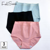 FallSweet High Waist Cotton Panties, Plus Size M-XXXL