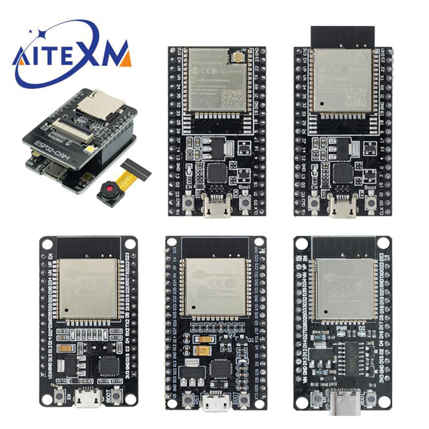 Esp32 bo mạch phát triển wifi + bluetooth lõi kép tiêu thụ điện năng cực thấp esp-32 esp-32s esp32-cam esp-wroom-32 ch9102x