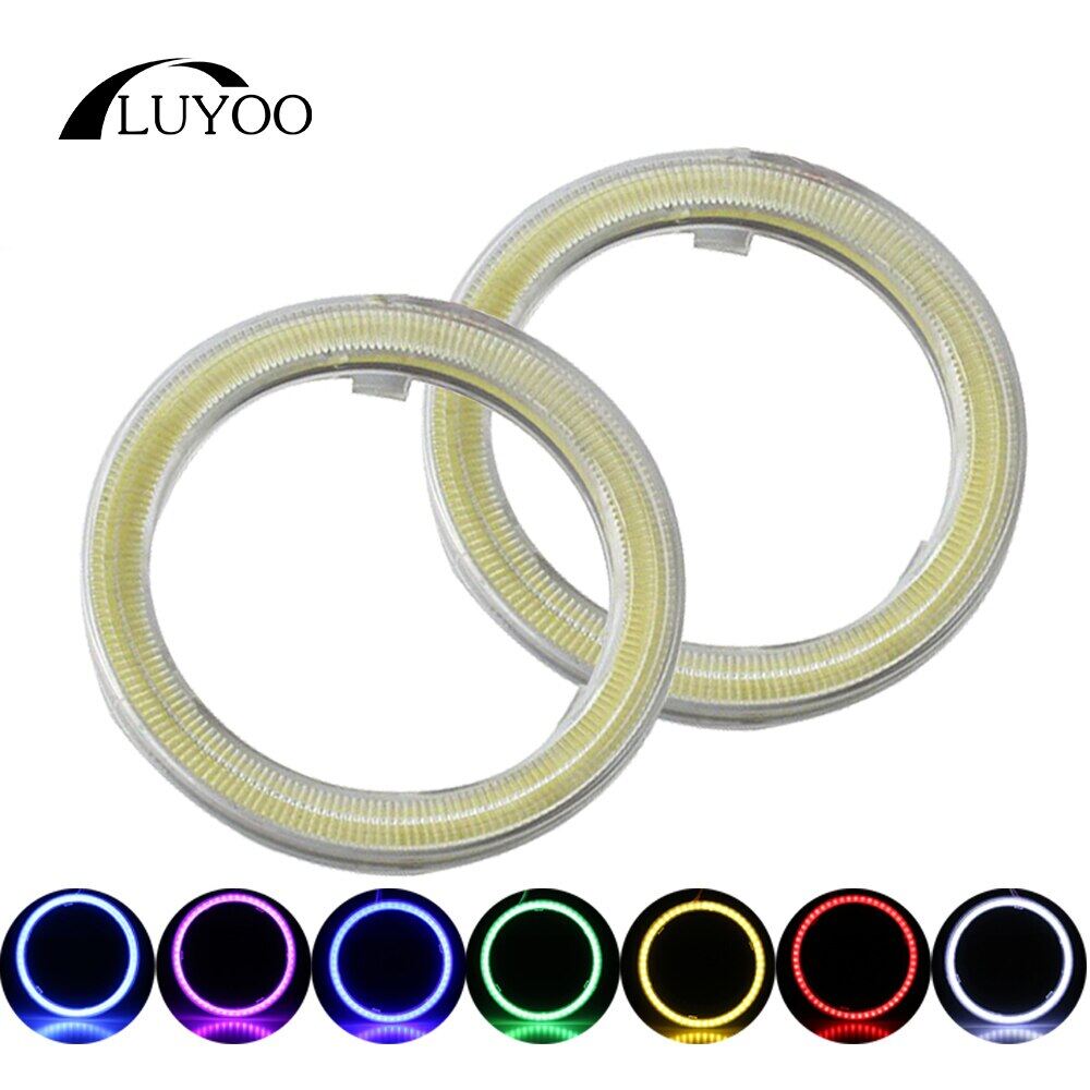 1 cặp vòng hào quang led drl sáng mắt thiên thần 60/70/80/90/100/110/120mm đèn led chạy ban ngày cho xe hơi đèn tín hiệu đèn pha ô tô