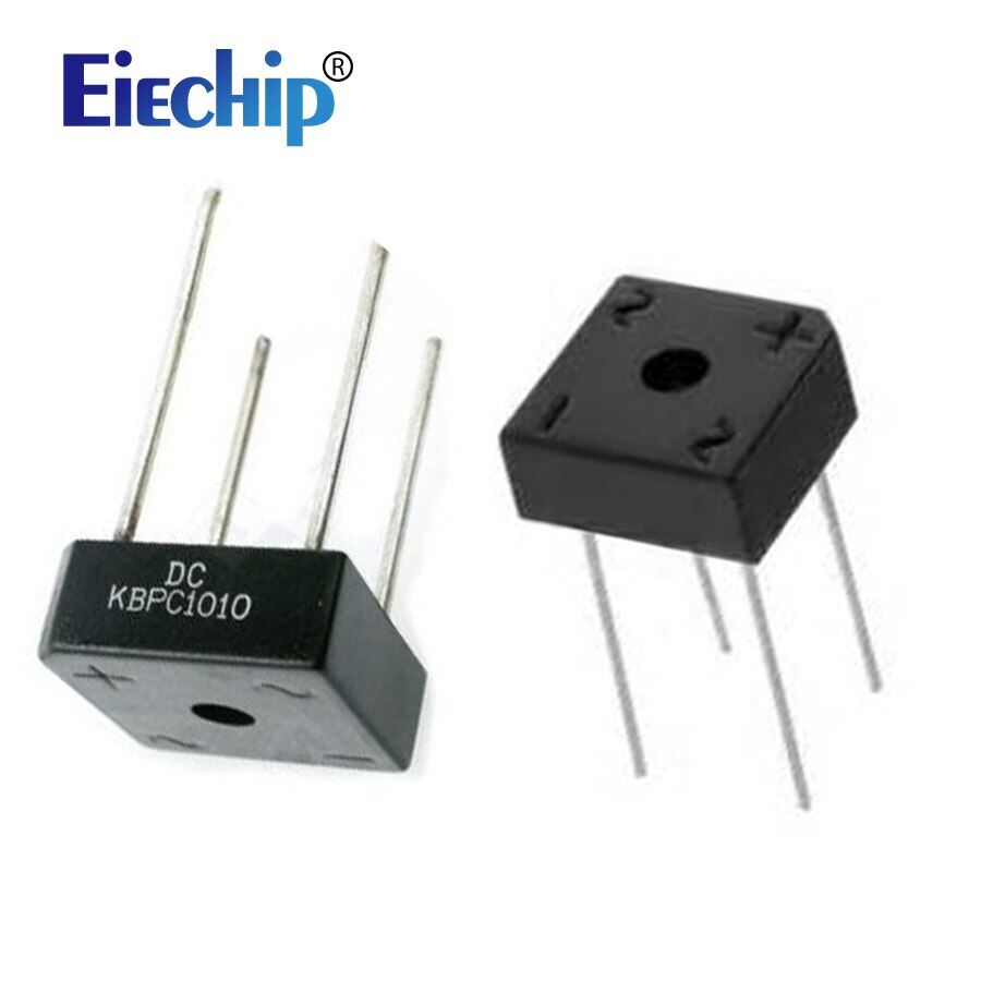 5 pcs kbpc1010 10a 1000v diode cầu chỉnh lưu miễn phí vận chuyển