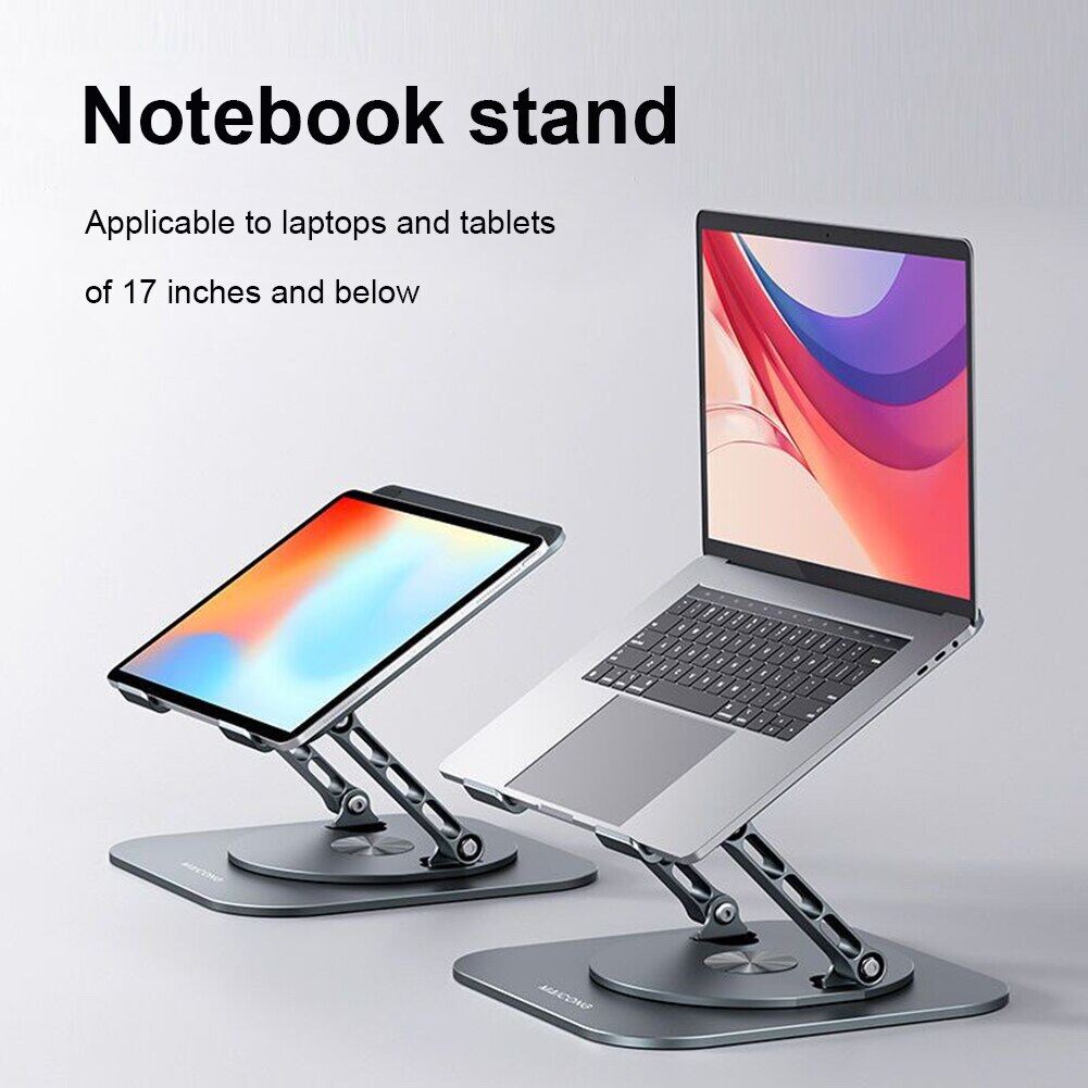 Giá đỡ máy tính xách tay gấp gọn 6 mc ls928 giá đỡ máy tính xách tay xoay 360 ° giá đỡ làm mát nâng hạ bằng hợp kim nhôm giá đỡ máy tính xách tay cho macbook pro