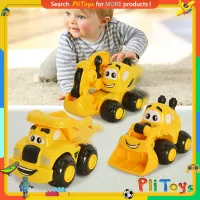 [PliToys Mini Cartoon Monster Truck Car Sliding Engineering Vehicle Excavator Model Early Childhood Education and Enlightenment Toy for Kid Boy,PliToys Mini Cartoon Monster Truck Car Sliding Engineeri