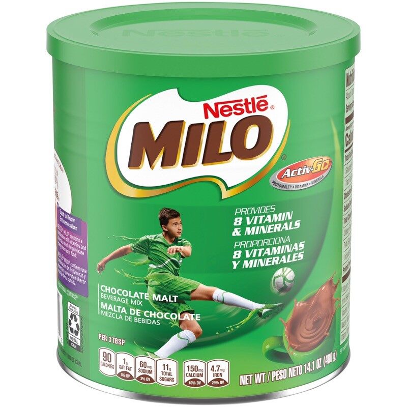 Sữa bột milo mỹ hộp 400g
