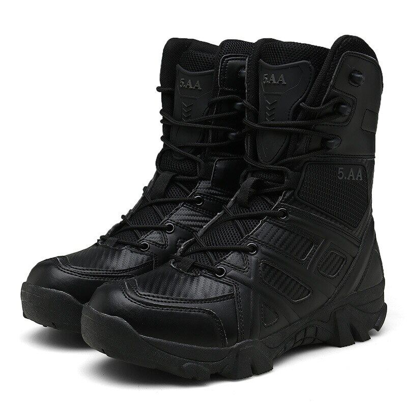 Men High Quality Brand Leather Boots Force Tactical Desert Men's Boots Outdoor Shoes Ankle Boots Zapatos
