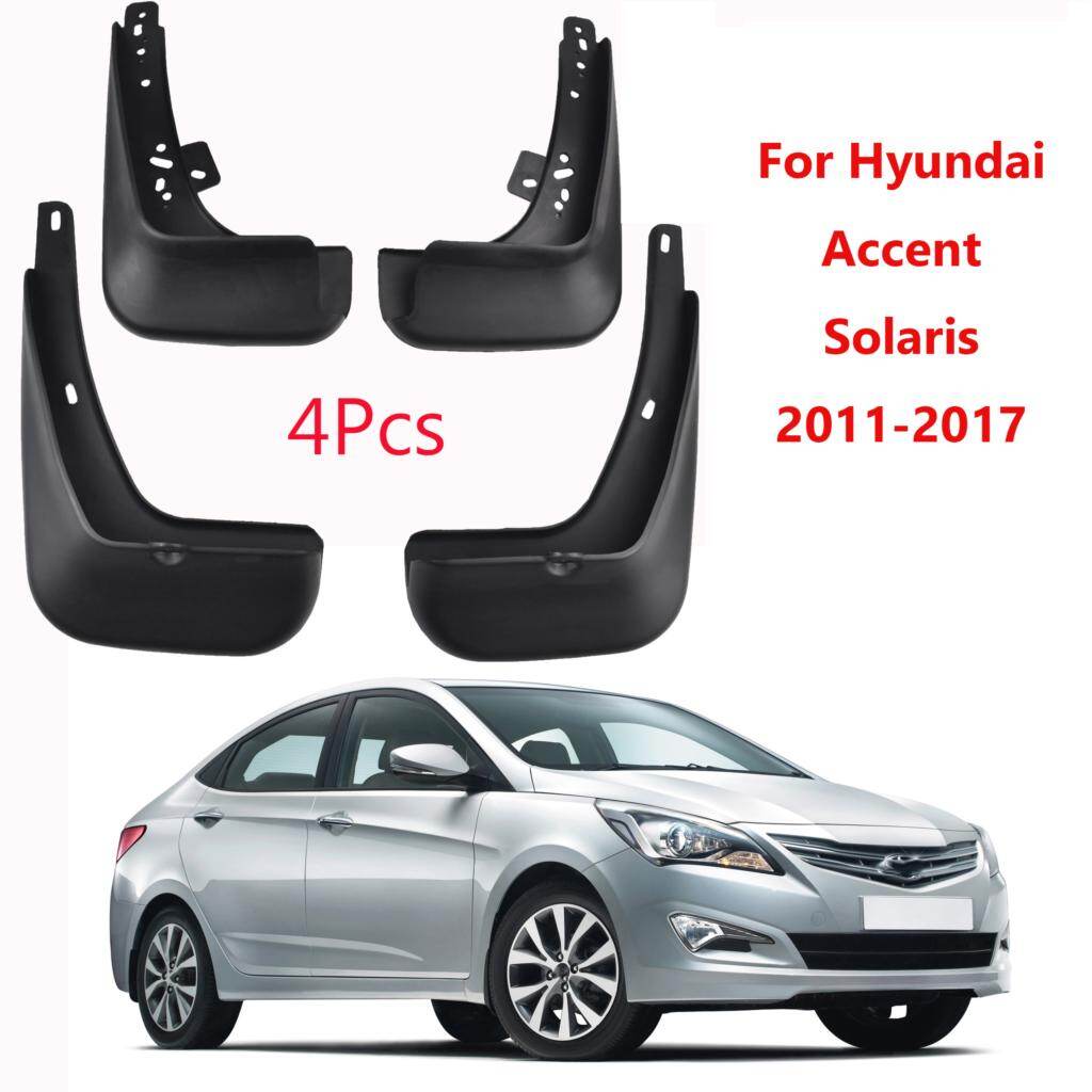 4pcs cho Hyundai I25 Accent Solaris Excel III xe tấm chắn bùn Chắn Bùn tấm chắn bắn bùn 2011-2017 2012 2013 2014 2015 2016