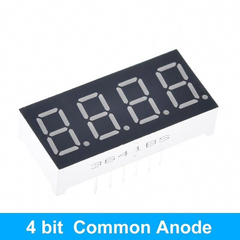 1 chiếc màn hình led 0.36 inch 7 đoạn 1 bit/2 bit/3 bit/4 bit đèn led 0.36 inch kỹ thuật số cực âm thông dụng màu đỏ