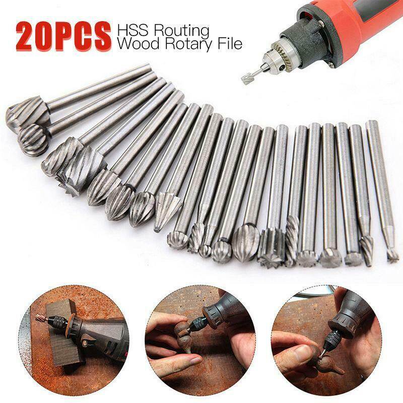 Bộ mũi khoan 20 chi tiết, mũi khoan cacbua hss, mũi khoan xoay, khắc, khắc 9.9