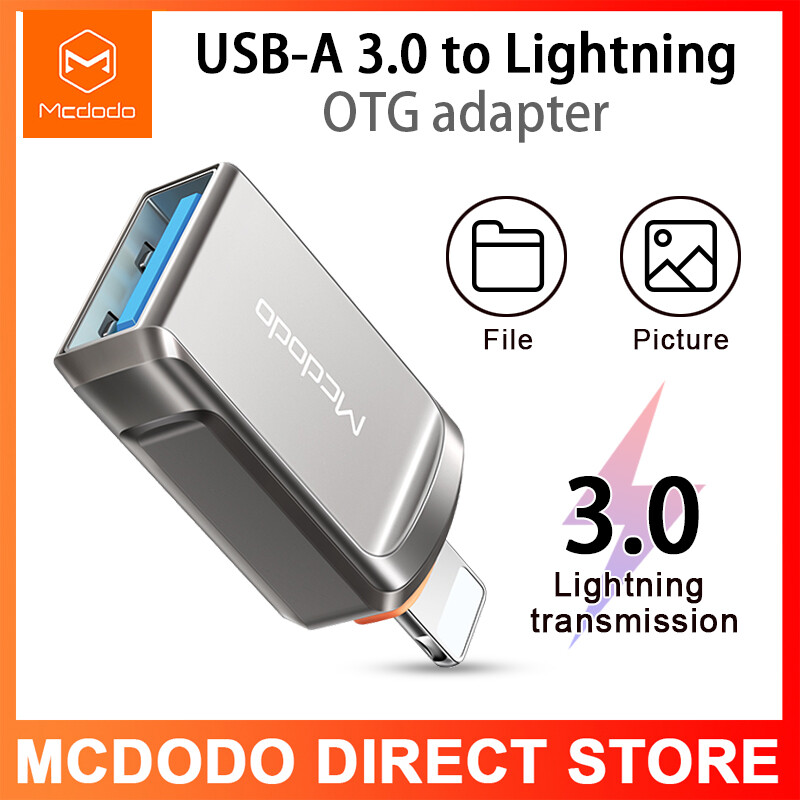 Mcdodo Bộ Chuyển Đổi OTG USB 3.0 Type-C /Lightning USB-C Loại C/Lightning Đực Sang USB 3.0 Nữ OTG Bàn Phím Chuột Cho Điện Thoại Di Động Android Ổ Đĩa Flash USB Bộ Chuyển Đổi USB USB Loại C/Lightning