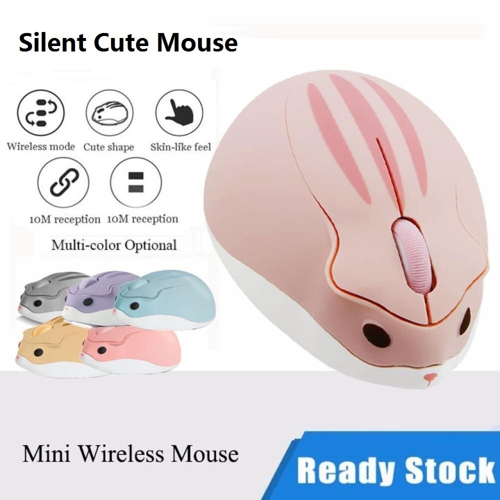 Chuột quang di động chuột không dây mini chuột đồng máy tính yên tĩnh dpi 1600 chuột cho pc chuột hoạt hình dễ thương laptop máy tính