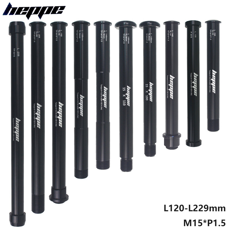 Heppe trục thông gió trục trước cho xe đạp xiên trục sau xe đạp chất béo trục thông gió 15x14 2/148 15x10 0/110 mtb tháo nhanh m15xp1.5