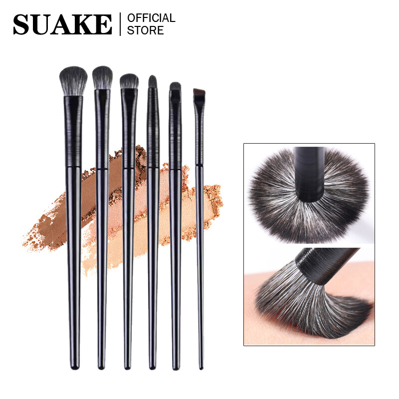 SUAKE 6 Pcs Set Professional Eye Makeup Brushes Convenient Compact